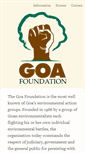 Mobile Screenshot of goafoundation.org